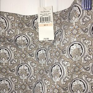 Patterned midi skirt